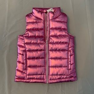 Ideology Metallic Pink Puffer Vest